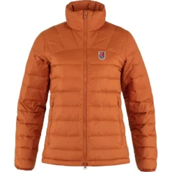 Jas Fjallraven Women Expedition Pack Down Jacket Terracotta Brown