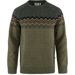 Trui Fjallraven Men Ovik Knit Sweater Laurel Green-Deep Forest