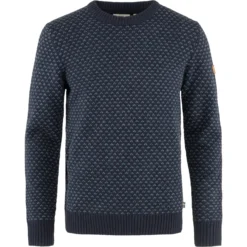 Trui Fjallraven Men Ovik Nordic Sweater Dark Navy