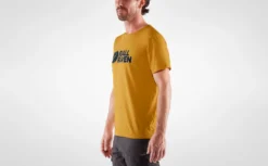 Fjallraven T-Shirt Fjällräven Men Fjällräven Logo Ochre -Fjallraven 3 Fjallraven Logo T shirt M 87310 160 E MODEL FJR