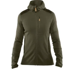 Fjallraven Vest Fjällräven Men Keb Fleece Hoodie Laurel Green Deep Forest