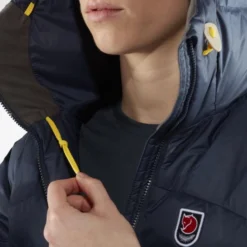 Fjallraven Jas Fjällräven Women Expedition Pack Down Hoodie Navy -Fjallraven Expedition Pack Down Hoodie W 86122 560 H DETAIL FJR 4