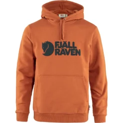 Trui Fjallraven Men Fjallraven Logo Hoodie Terracotta Brown