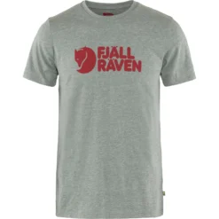 T-Shirt Fjallraven Men Logo Grey Melange