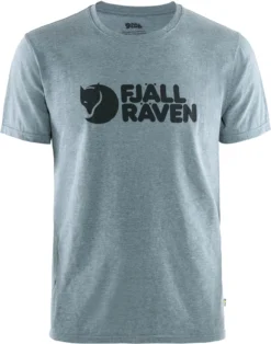 Fjallraven T-Shirt Fjällräven Men Logo Uncle Blue-Melange