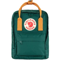 Fjallraven Rugzak Fjällräven Kånken Mini Arctic Green-Spicy Orange