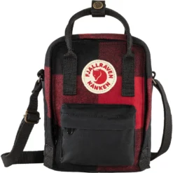 Fjallraven Schoudertas Fjällräven Kånken Re-Wool Sling Red-Black