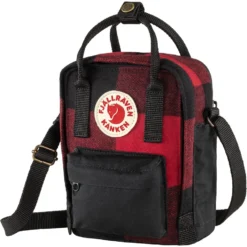Fjallraven Schoudertas Fjällräven Kånken Re-Wool Sling Red-Black -Fjallraven Kanken Re Wool Sling 23329 320 550 F MAIN FJR
