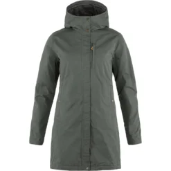 Jas Fjallraven Women Kiruna Padded Parka Basalt