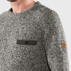 Fjallraven Trui Fjällräven Men Lada Round-Neck Sweater M Grey -Fjallraven Lada Round neck Sweater M 84139 020 G DETAIL FJR