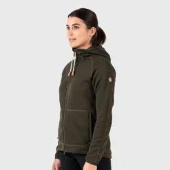 Trui Fjallraven Women Ovik Fleece Hoodie Deep Forest -Fjallraven Ovik Fleece Hoodie W 89516 662 C MODEL FJR