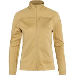Vest Fjallraven Women Abisko Lite Fleece Jacket Dune Beige