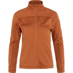 Vest Fjallraven Women Abisko Lite Fleece Jacket Terracotta Brown