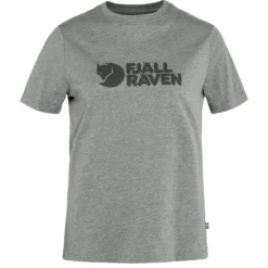T-Shirt Fjallraven Women Fjallraven Logo Tee Grey Melange