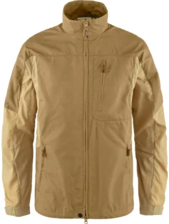 Jas Fjallraven Men Ovik Stencollar Jacket Buckwheat Brown Dune Beige